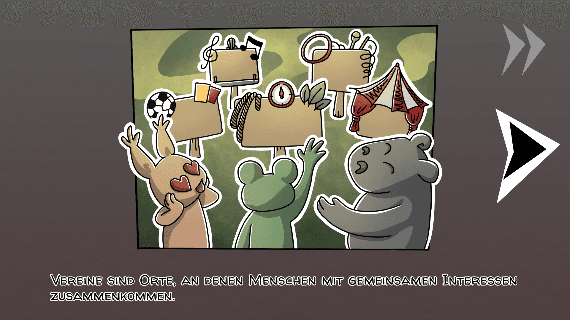 Screenshot 3: Vereine sind Orte
