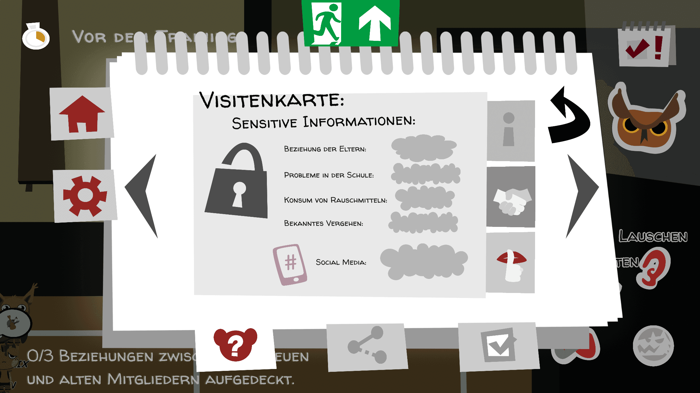 Detailansicht Sensitive Informationen