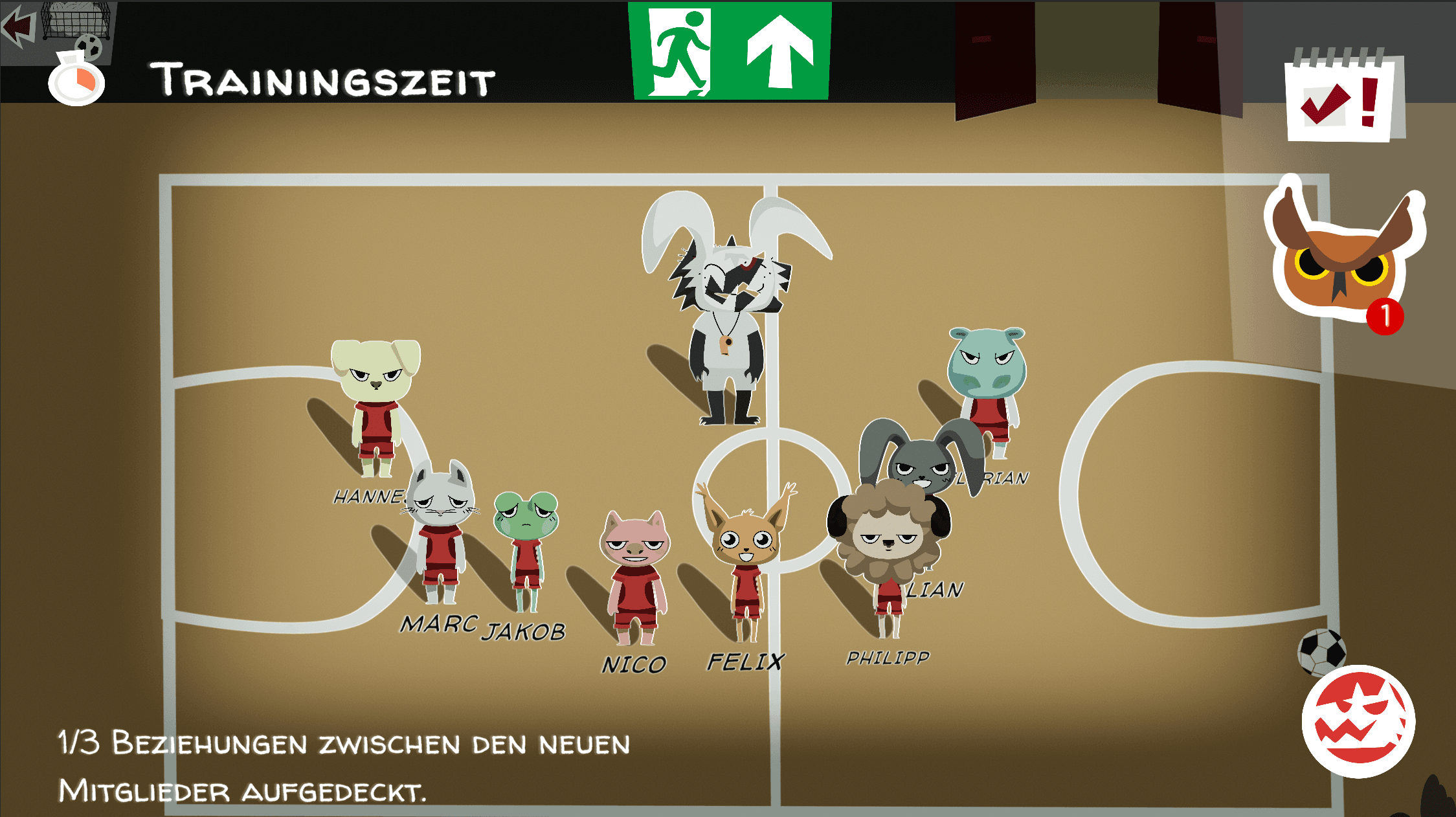 Übersicht der Symbole im Serious Game
